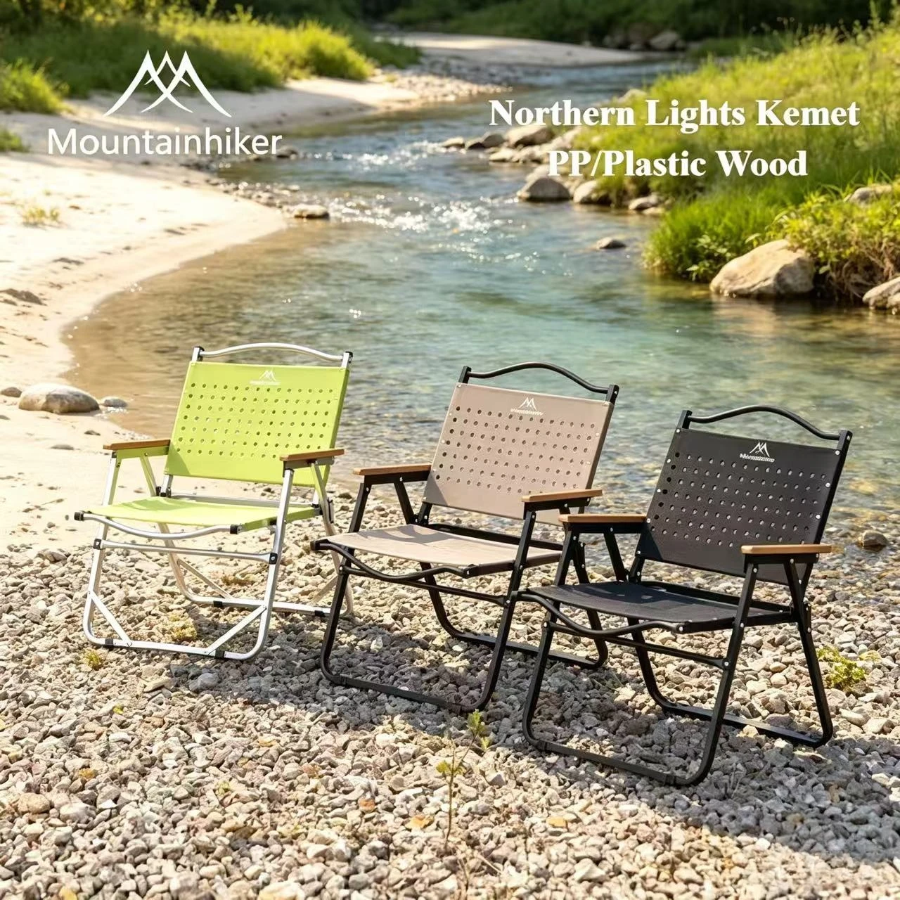 Outdoor Sport Chairs - MOUNTAINHIKER Kamp Sandalyesi Taşınabilir Katlanır Kermit