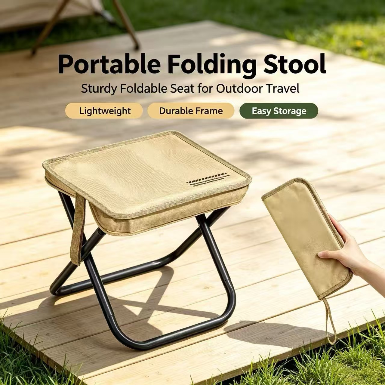 Outdoor Sport Chairs - Magza Taşınabilir Katlanır Tabure Ultra Hafif