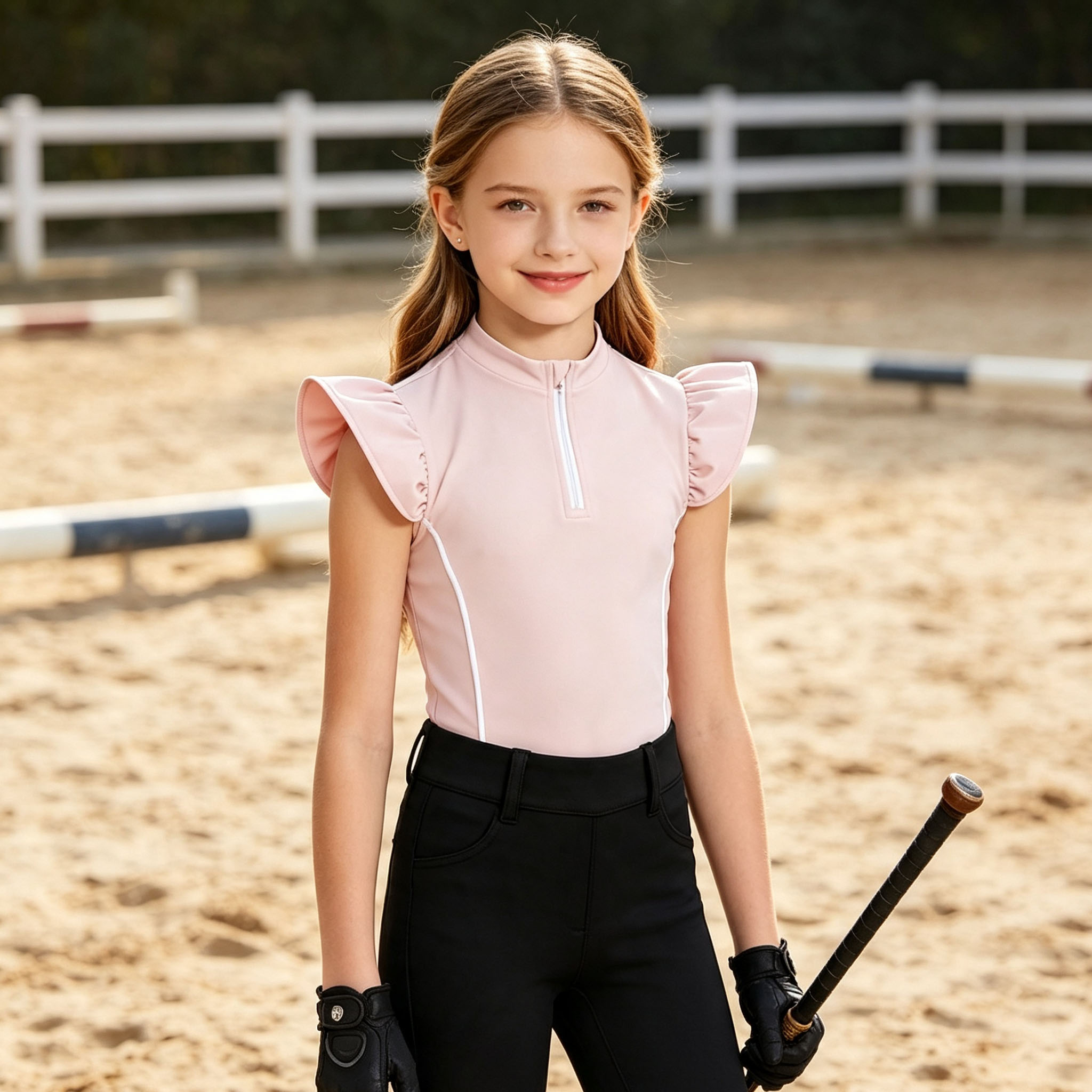 Çocuk Kız Binicilik Gömleği Üs - Polo Shirt Equestrian incelemesi ve fiyatı