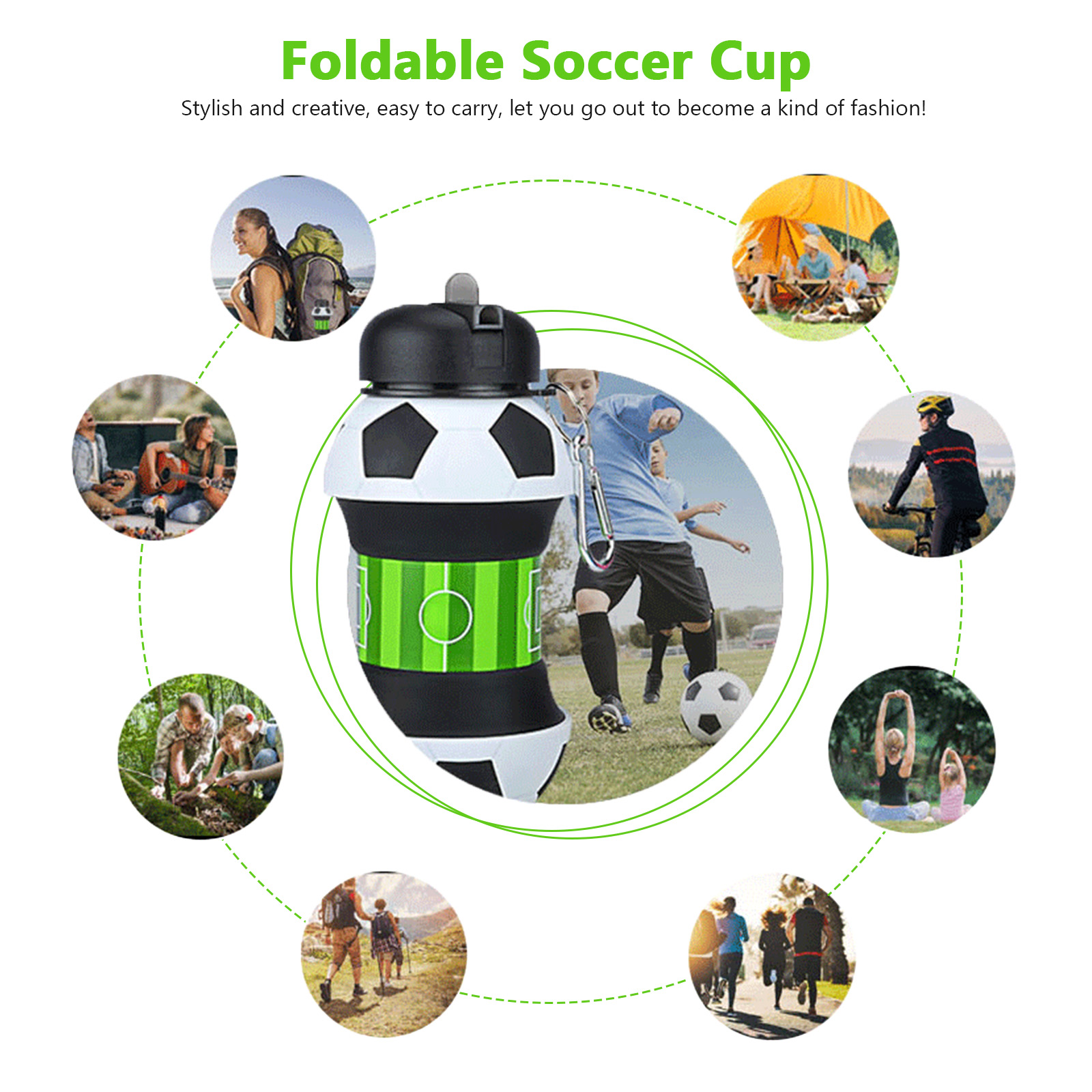 550ml katlanabilir futbol su ş - Outdoor Sport Field incelemesi ve fiyatı